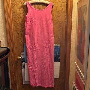 Pink Sleeveless T shirt Dress